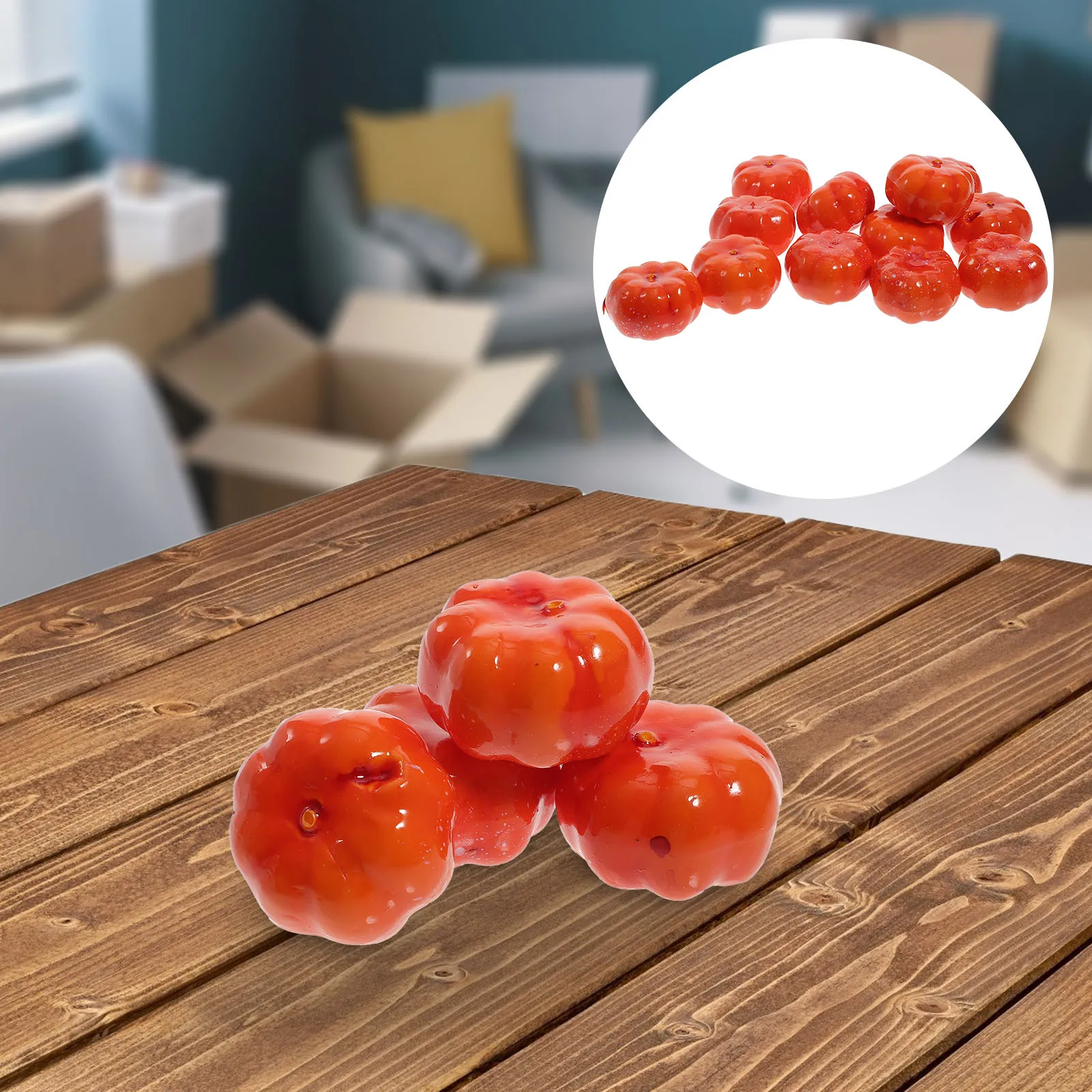 

100pcs Simulated Small Pumpkin Decor Halloween Party Props Artificial Pumpkin For Home Festival Decoration Diy Craft