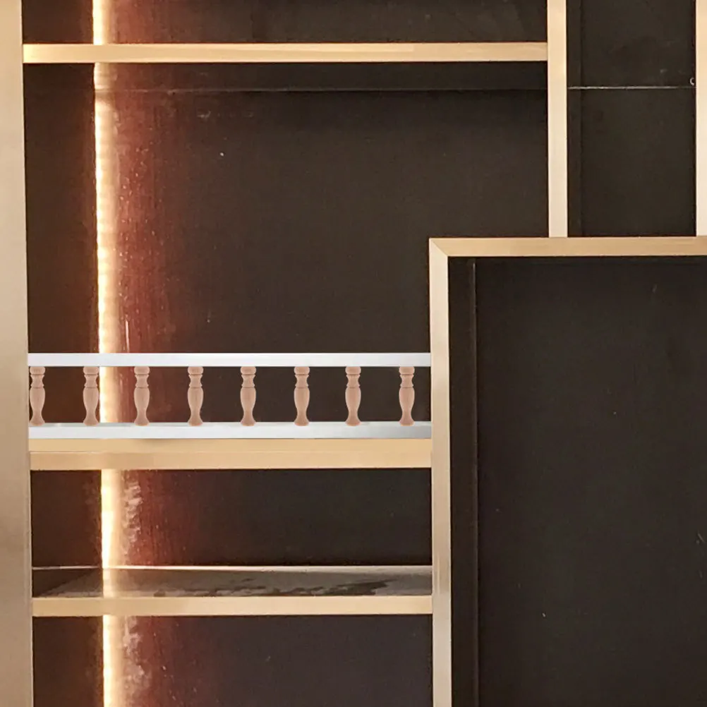 

10Pcs Unfinished Wood Roman Column Posts Hand Carved DIY Furniture Baluster Cabinet Corbel Spindle Unpainted Replacement