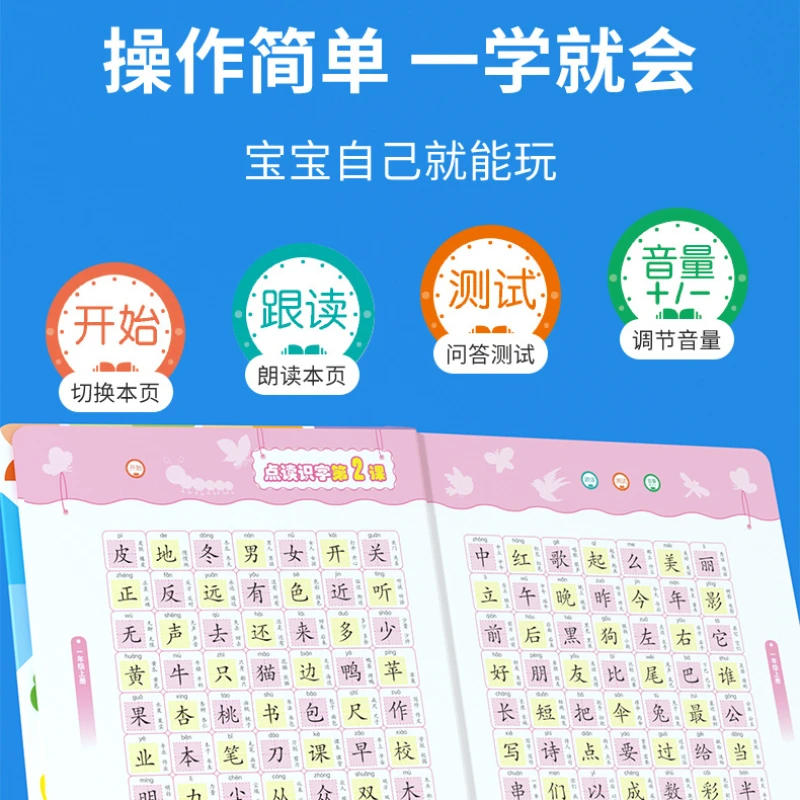 Learning Chinese Characters, 3000 Word Audiobooks, Children's Early Education Enlightenment