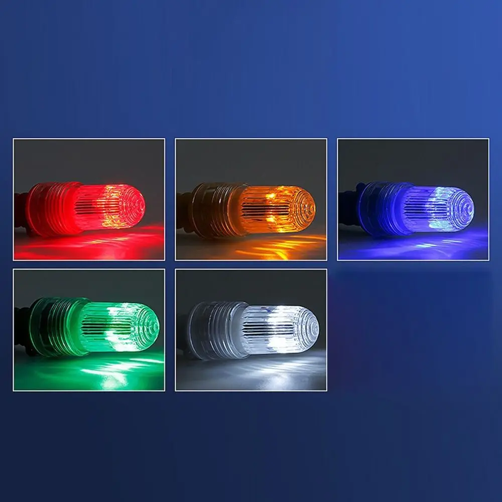 Floating LED Fishing Light Waterproof Double Flash Lamp Net Flash Warning Light LED Light-controlled Fishery Buoy Signal Light