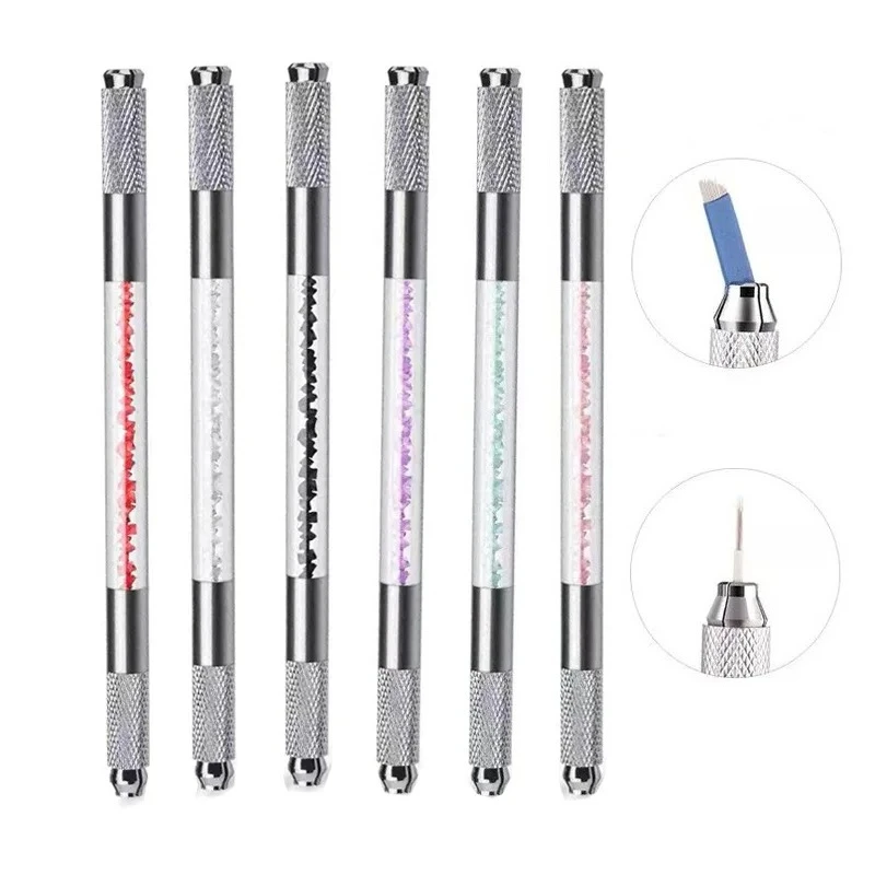 1pcs Permanent Makeup Eyebrow Tattoo Manual Guns Pen For Microblading Eyeliner Lip Tebori 3D Pen Makeup Accessories Tool