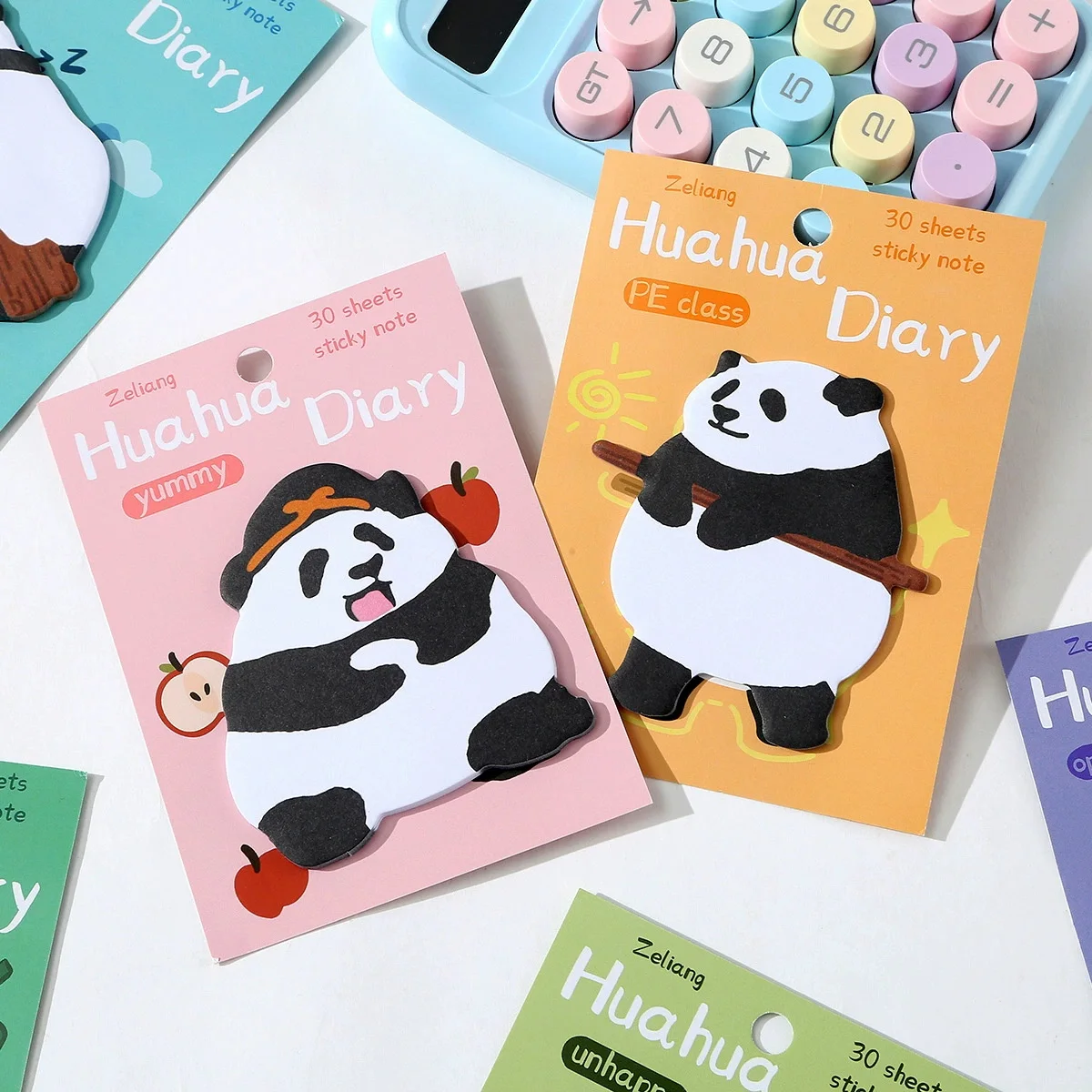 20 قطعة مضحك لطيف الباندا الحيوان DIY بها بنفسك ورقة لاصقة رسالة خدش ملاحظة/مذكرة الوسادة/المفكرة/30 صفحة/الأطفال جائزة الطالب هدية