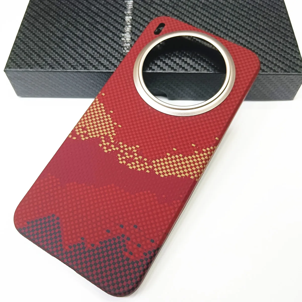 Genuine Aramid Carbon Fiber Case For VIVO X300 Pro X300Pro Matte Sunset Moonrise Bulletproof Magnetic Wireless Hard Thin Cover