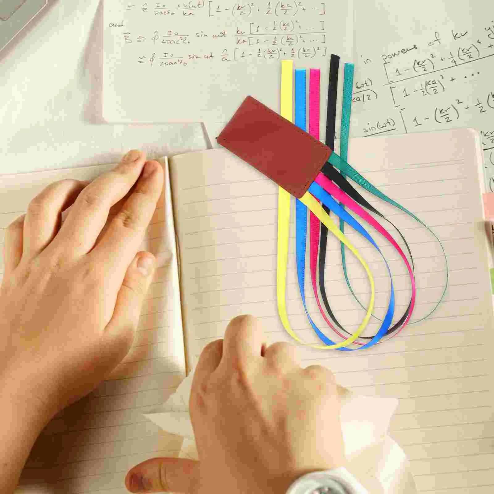 2 Pcs Web Bookmark Bible Tabs Ribbon Page Markers Decorate Polyester Students Reading Bookmarks