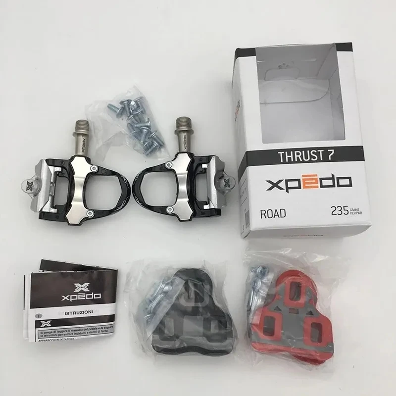 Wellgo Xpedo XRF07MC Pedals Magnesium Alloy Triple Cartridge Bearings Road Bike Clipless Pedal Self Locking Cleats for KEO LOOK