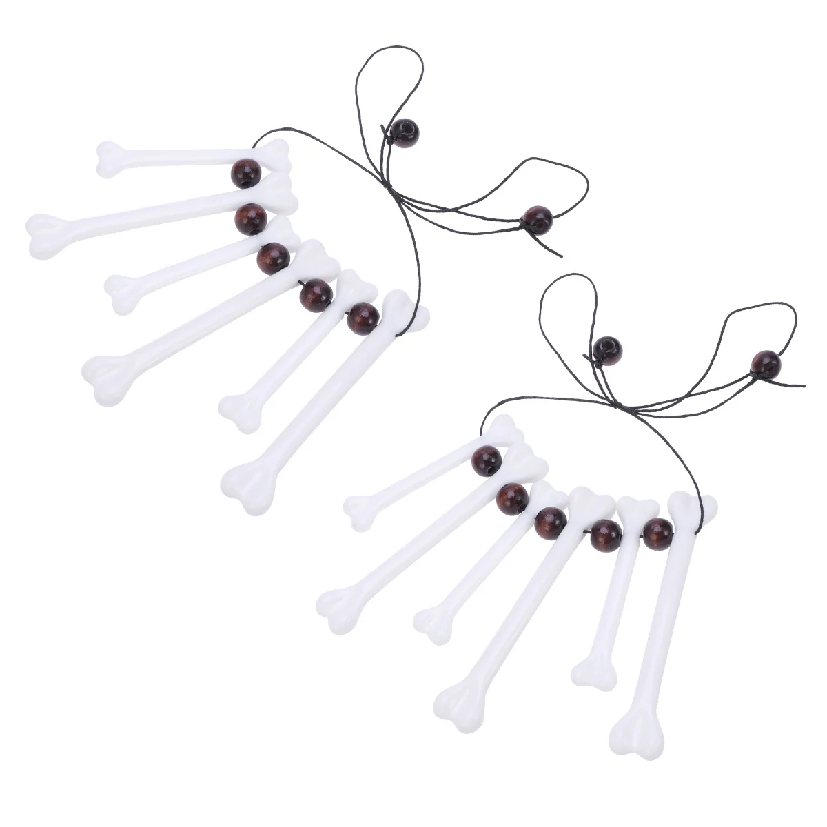 2 Pcs Inflatable Costume Adult Halloween Choker Necklace Bone for Miss