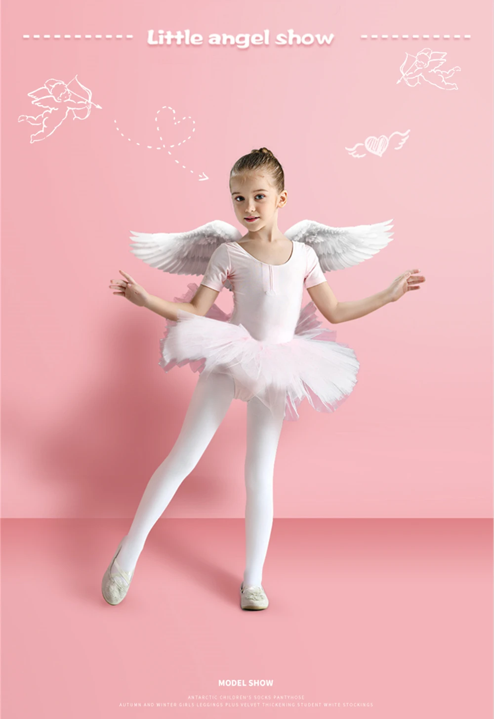 Student Kinder Candy Einfarbig Strumpfhosen Ballett Tanz Strumpfhosen Kinder Mädchen Samt Strümpfe Socke Hosen Für Baby Mädchen Leggings – Detail 1
