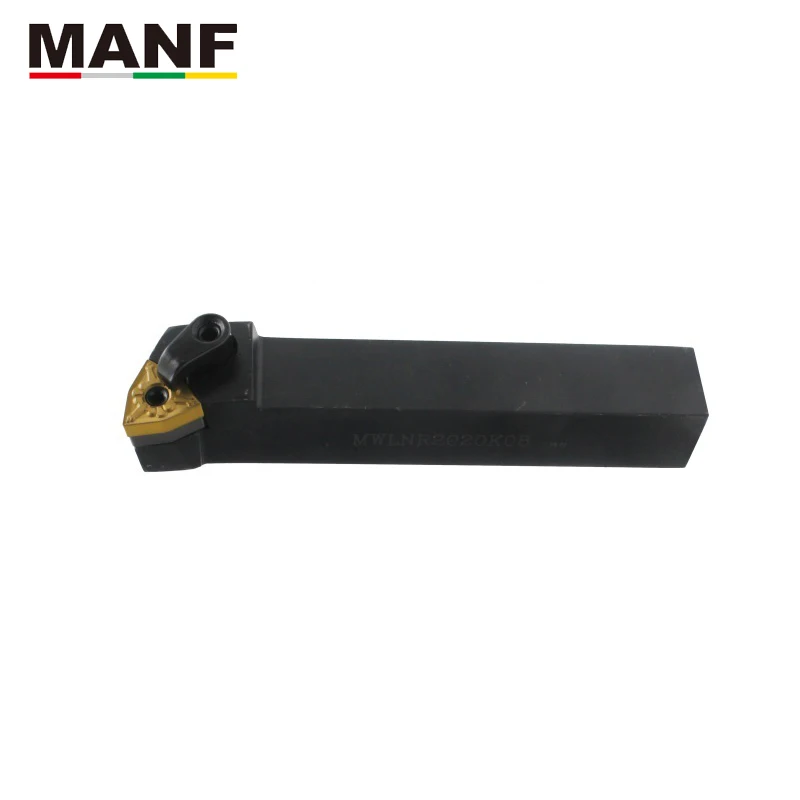 Manf MWLNR-2020K08 16mm torneamento externo ferramenta titular inserções de carboneto torno usinagem ferramentas de corte torno haste centro vivo indust
