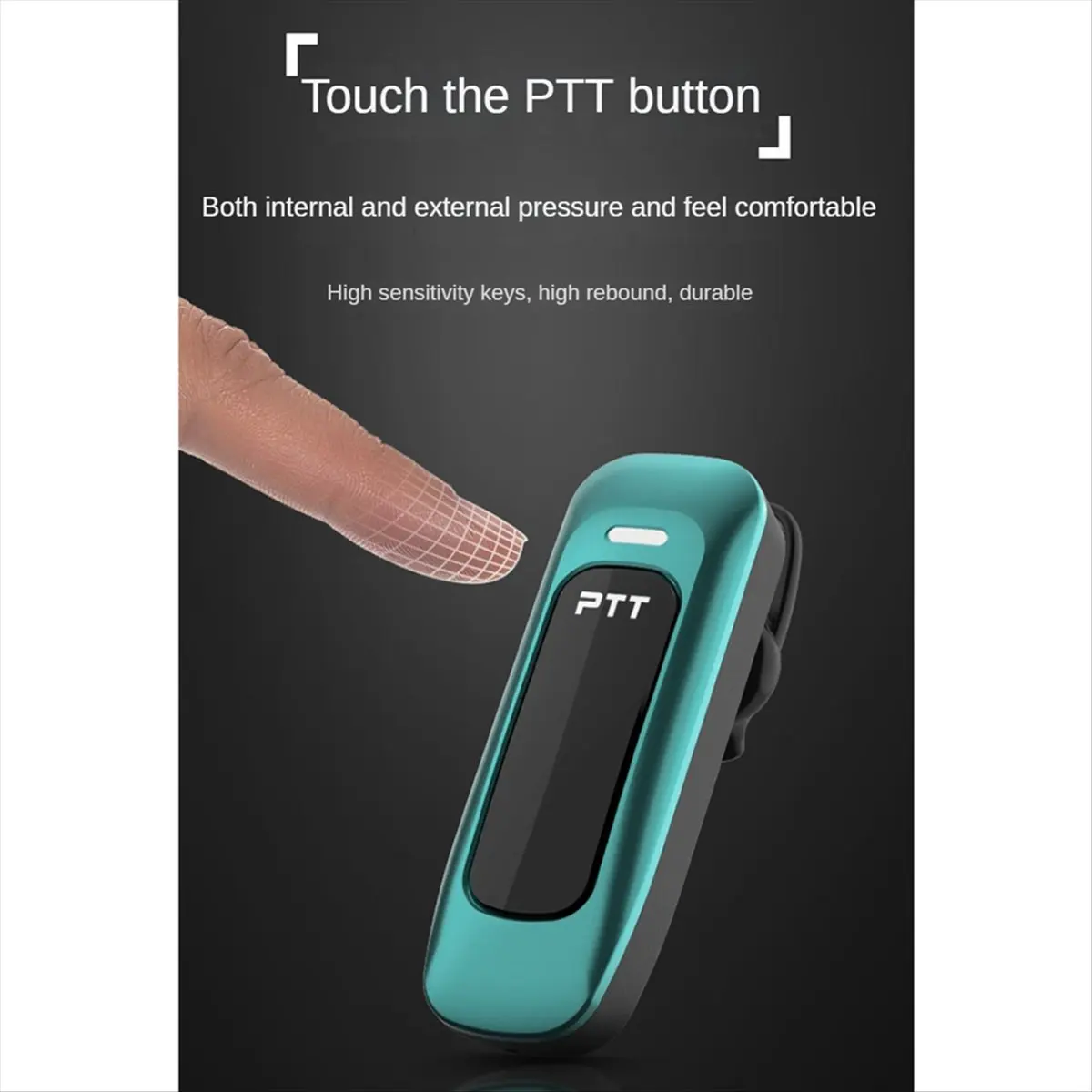 *A02R سماعة أذن تلقي 500 قدم مربع سماعة بلوتوث صغيرة لاسلكية للمطاعم، B