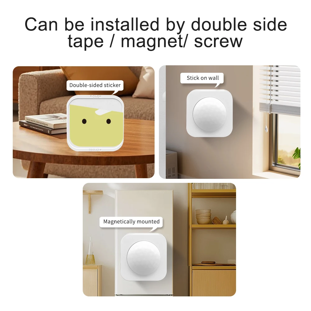 Sensor Inteligente de Movimiento y Brillo PIR 2 en 1 Tuya ZigBee, Detector de Movimiento Humano con Sensor de Luz Integrado, Funciona con Home Assistant