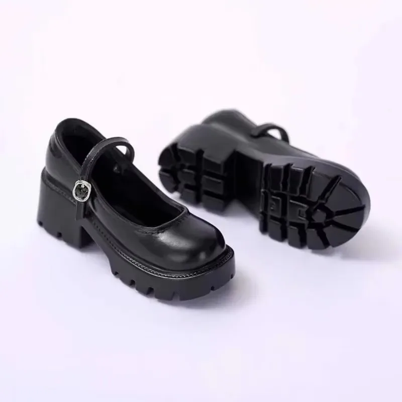 1/6 Schaal Black Hollow Lace Up Jk Schoenen Student Schoenen Laarzen Model voor 12 "Vrouwelijke Soldaat Action Figure PH JIAOU accessoire