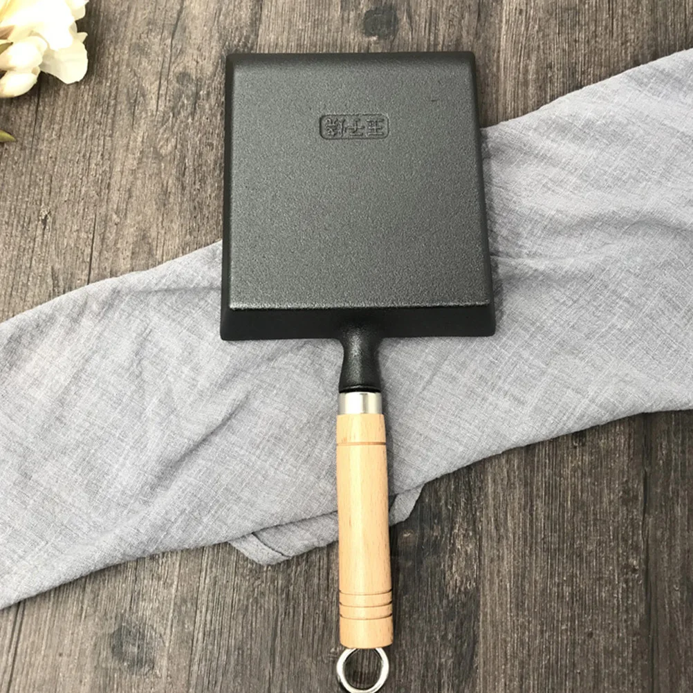 

1pc Nonstick Frying Pan 12 Inch Cast Iron Skillet For Steak Egg Pancake Cooking Kitchen Cookware Camping Barbecue Grill Pan