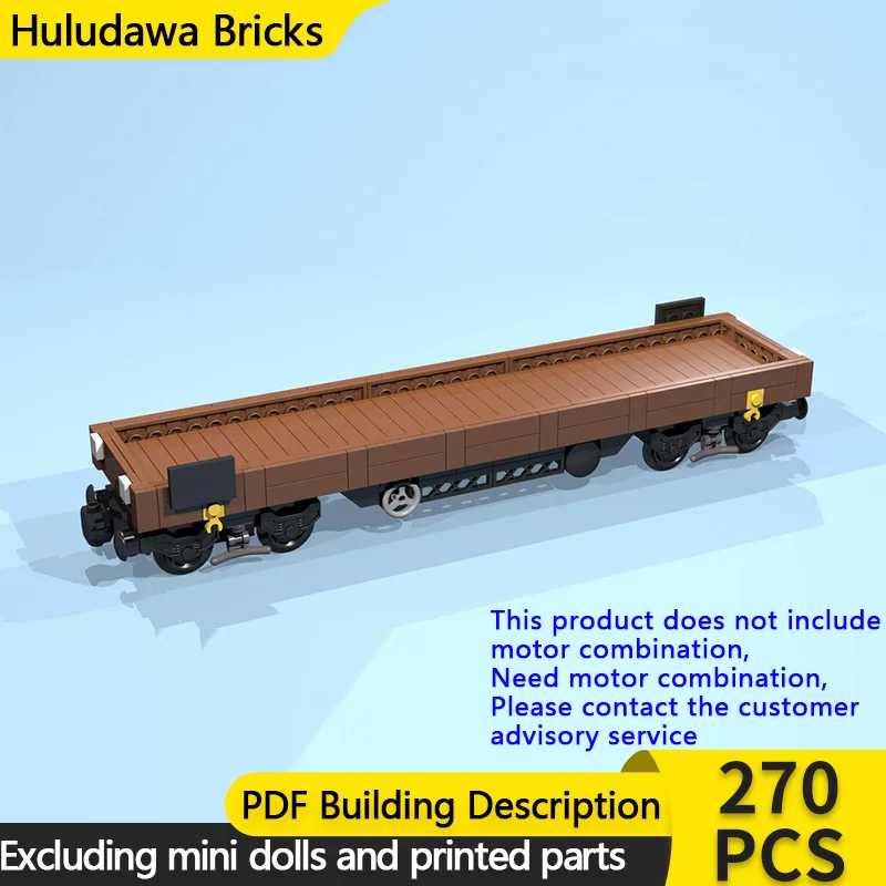 

Модель городской автомобиль MOC, строительные кирпичи, 8-колесный коричневый планшетный тележка, модульная технология, детские праздничные подарки, сборка игрушек, костюм