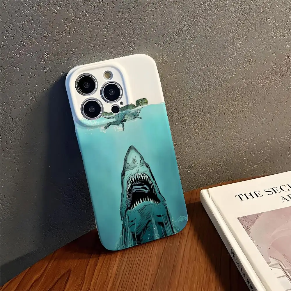 

Shark Phone Case Phone Case For IPhone 16 15 14 13 12 11 Pro Max X XR XSMax 7 8 Plus Glossy Film Hard PC Cover