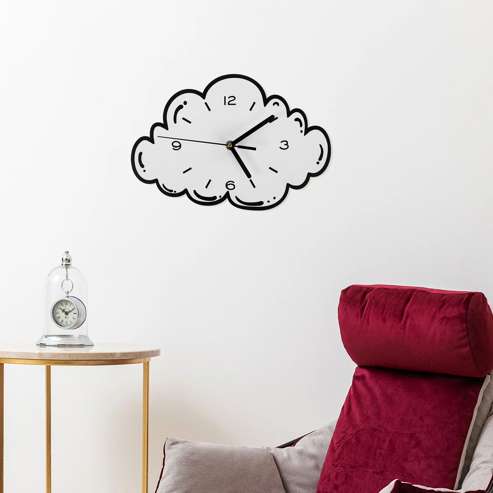 

Digital Wall Clock Silent Decor Home Household Hanging Bedroom Decorative Living