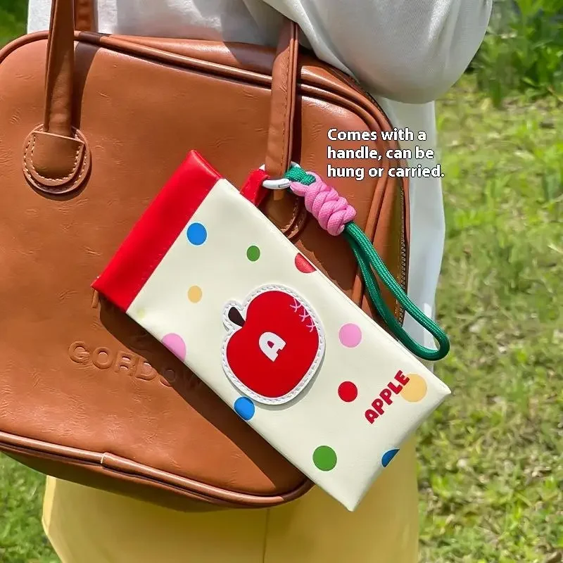 Portable Glasses Storage Bag With Lanyard Outdoor Sunnies Storage Bag Automatic Closed Cover Pu Leather Glasses Case
