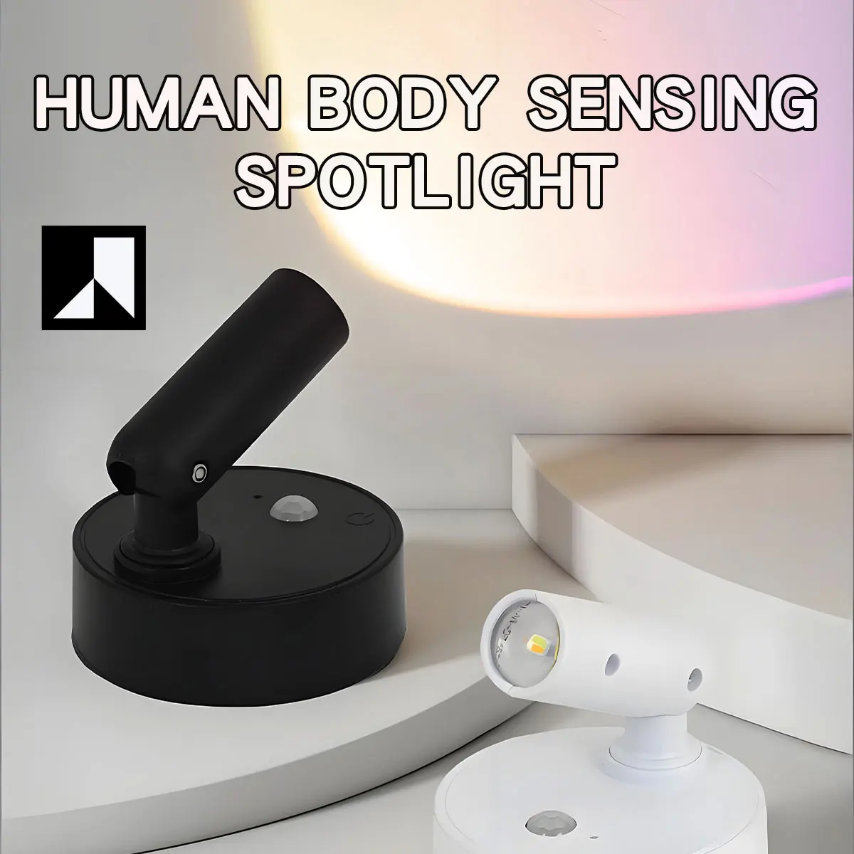 3 Colors LED Wall Light Magnetic Spotlight Dimmable Type-C Rechargeable Wireless Reading Light with Touch Switch Bedside Lamp