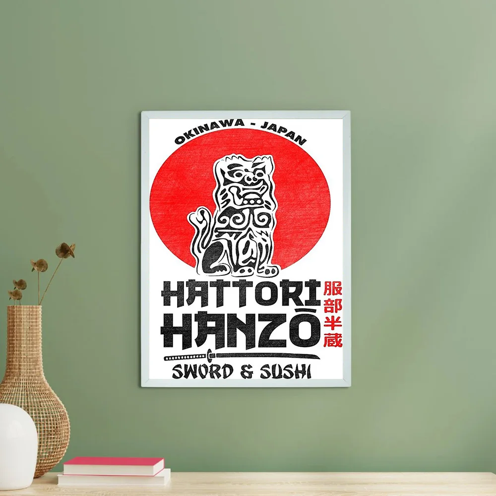 غير المؤطرة اليابانية الساموراي قماش جدار الفن المحارب طباعة بوشيدو ديكور التقليدية اليابانية ديكور فني للمنزل غرفة المعيشة غرفة نوم Gi #6