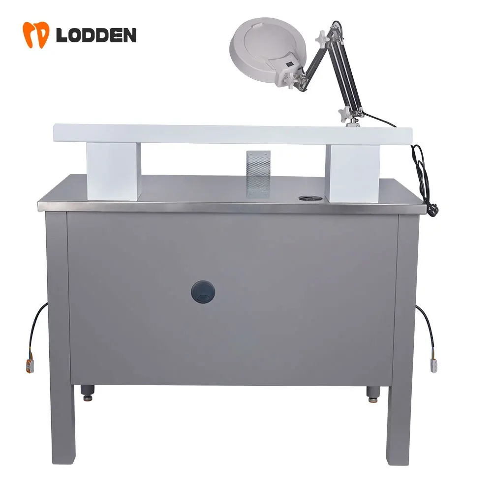 Assembly 304 Stainless steel worktable Station dental laboratory workbench With vacuum cleaner