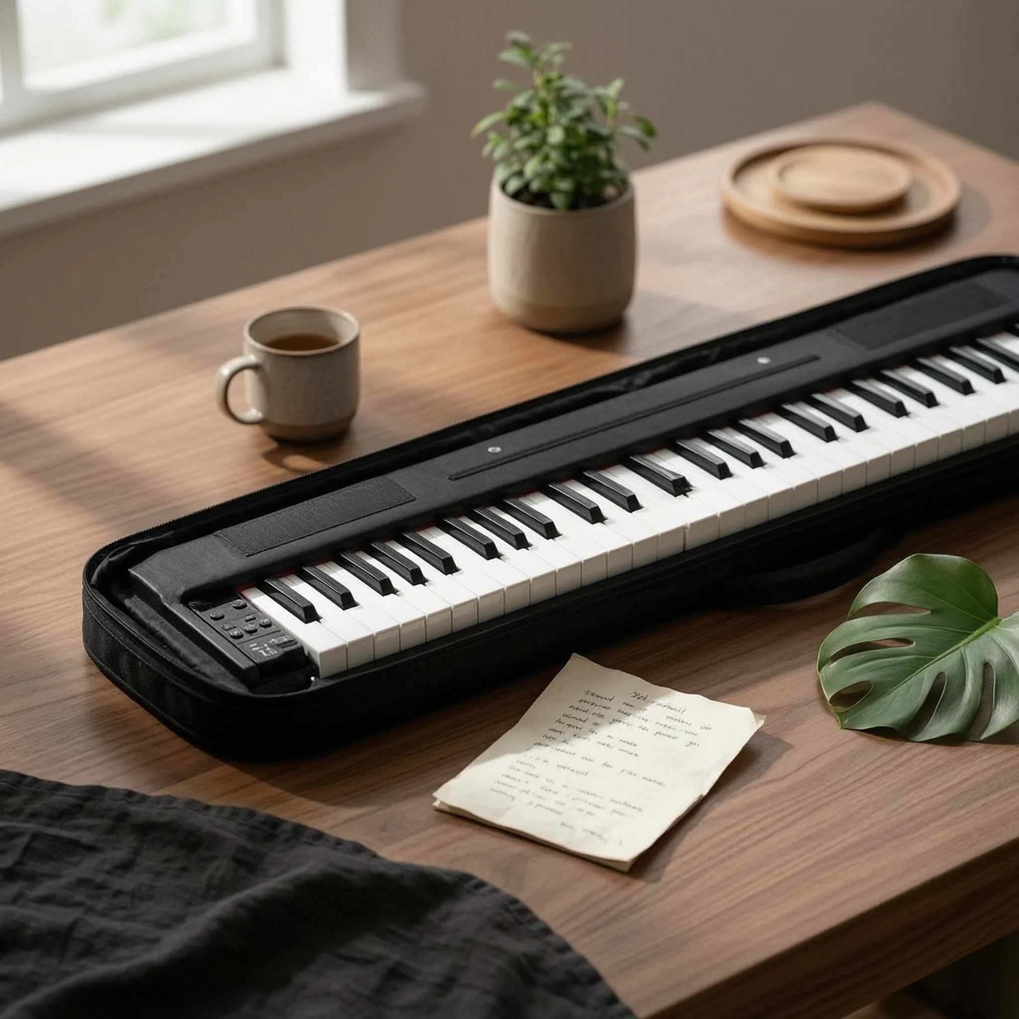 

88-Key Electric Piano Bag Adjustable Straps Padded Keyboard Backpack 88 Key Keyboard Case Heavy Duty Music Gear Easy to Clean