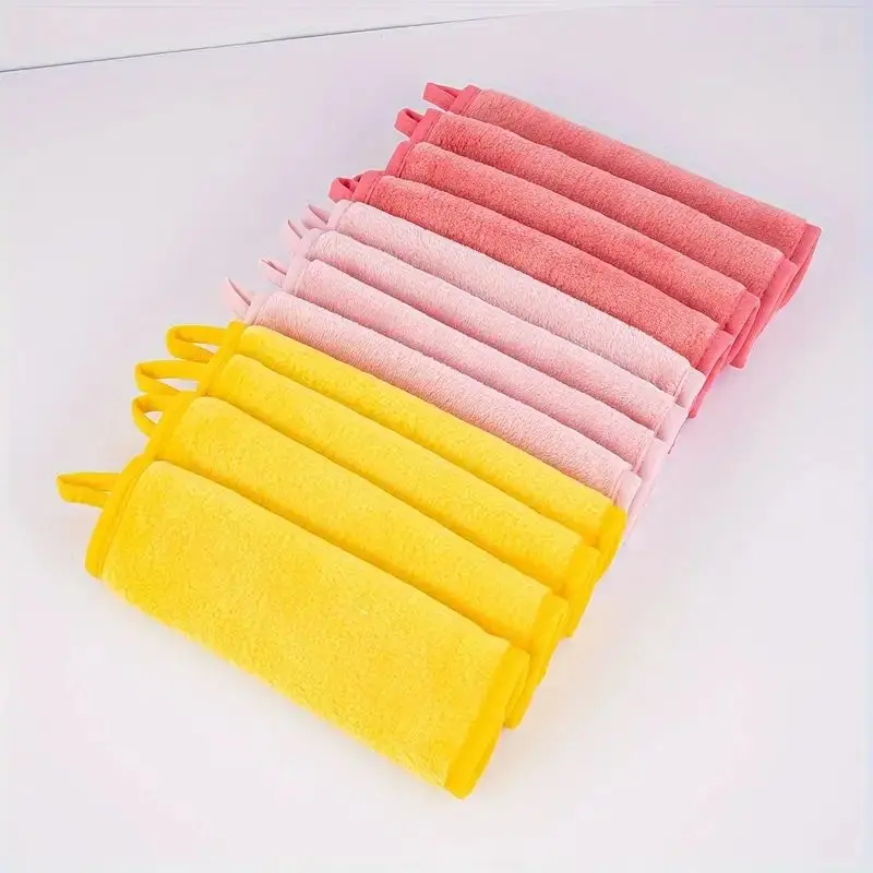 1/7 قطعة من قماش مزيل المكياج للوجه والعين والشفاه، وسادات مزيل المكياج القابلة لإعادة الاستخدام، قماش تنظيف الوجه من الألياف الدقيقة الناعمة #6