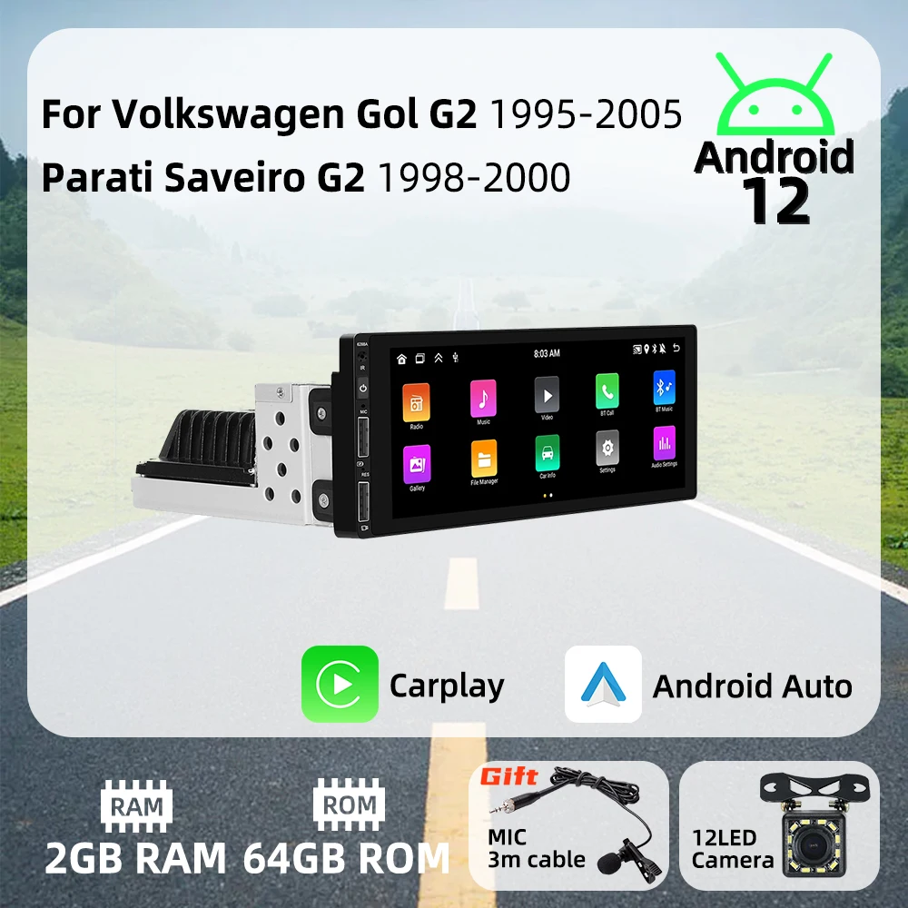 6.86" 1 Din Android… - image