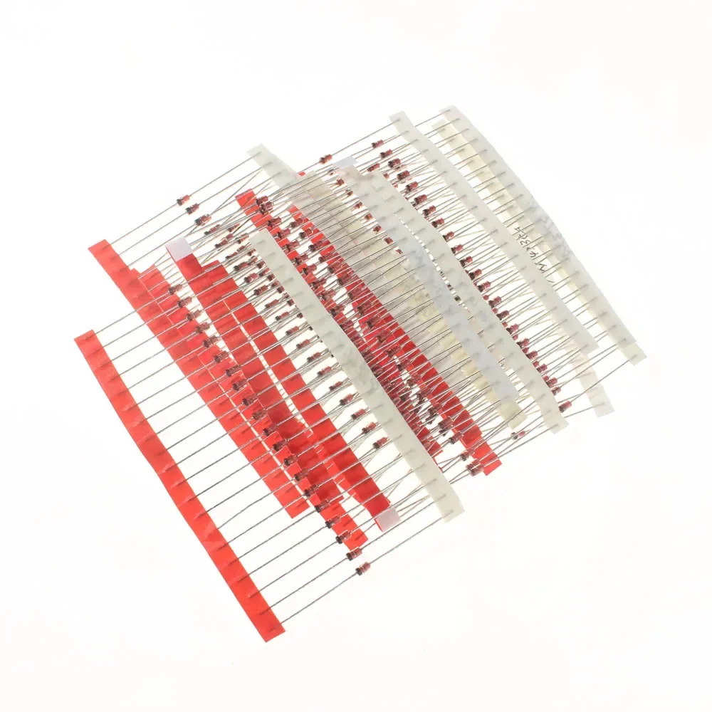 140/250PCS 1W Zenerdiode Assortiment Kit 3V3 Naar 24V 14 Waarde 3V Naar 33V 25 Waarde 3.3V 5.1V 10V 12V 15V 24V 33V Zenerdiode Kit