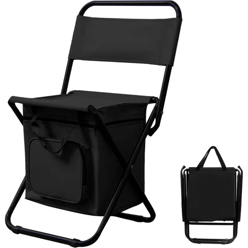 

Fishing Chair Outdoor Folding Portable3All-in-One Backrest Storage Bag Insulated Ice Bag Multifunctional Fishing Seat