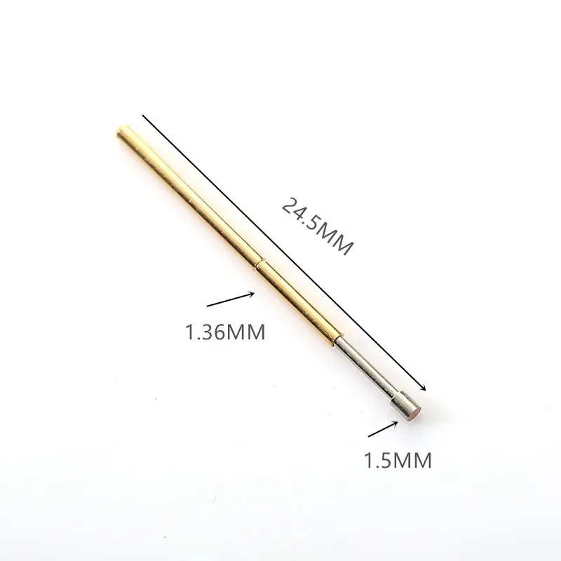 100 PCS/pack P160-G2 Flat Spring Test Probe Outer Diameter 1.36mm Length 24.5mm for PCB Pogo Pin