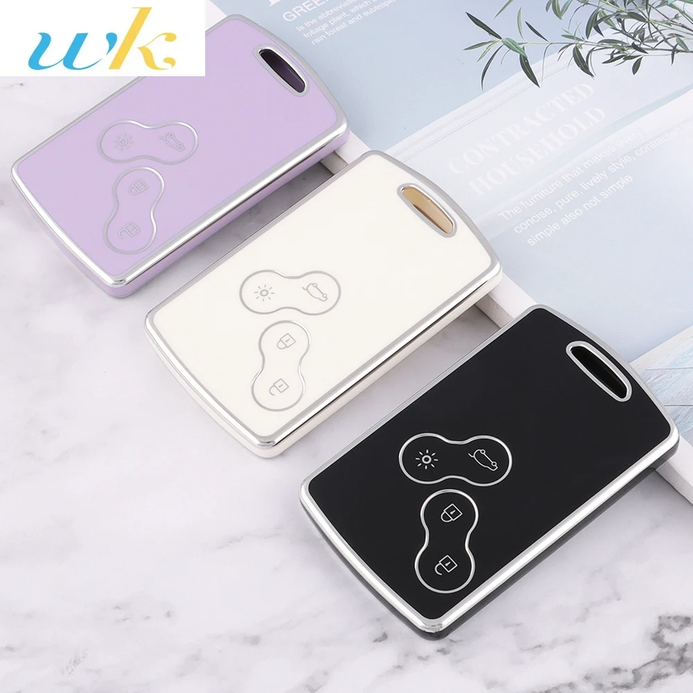 

TPU Car Key Case Cover Shell Fob For Renault Duster Captur Clio Logan Megane Koleos Scenic Nema Fluence Zoe Keyless Accessories