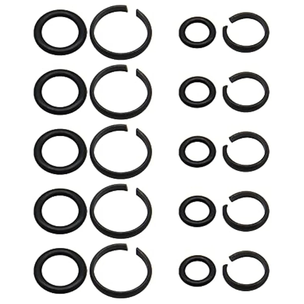 RA-10 Sets of 1/2 Inch & 3/8 Inch Impact Wrench Retainer Rings with O-Ring,Compatible with Electric Wrench/Pneumatic