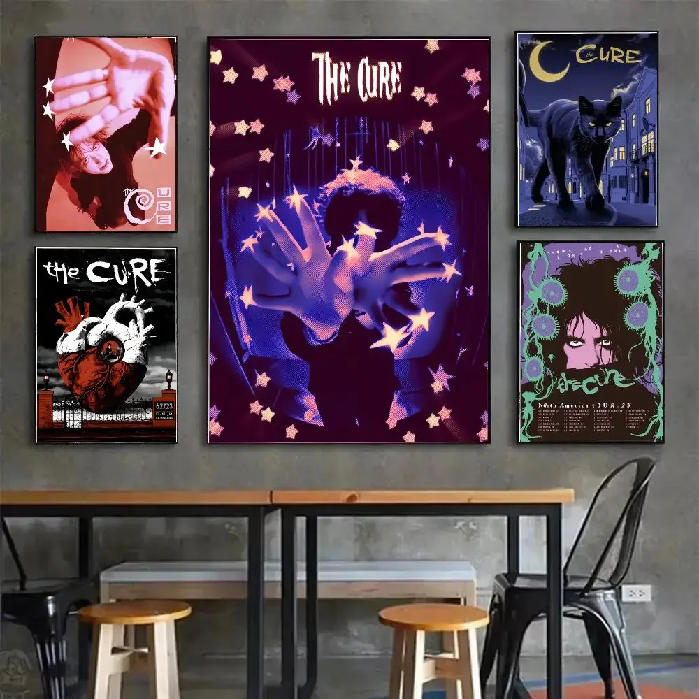 B-Band The Cure Painting Calligraphy Canvas Poster Wall Art for Living Room Bedroom Study Office Home Decor Gift