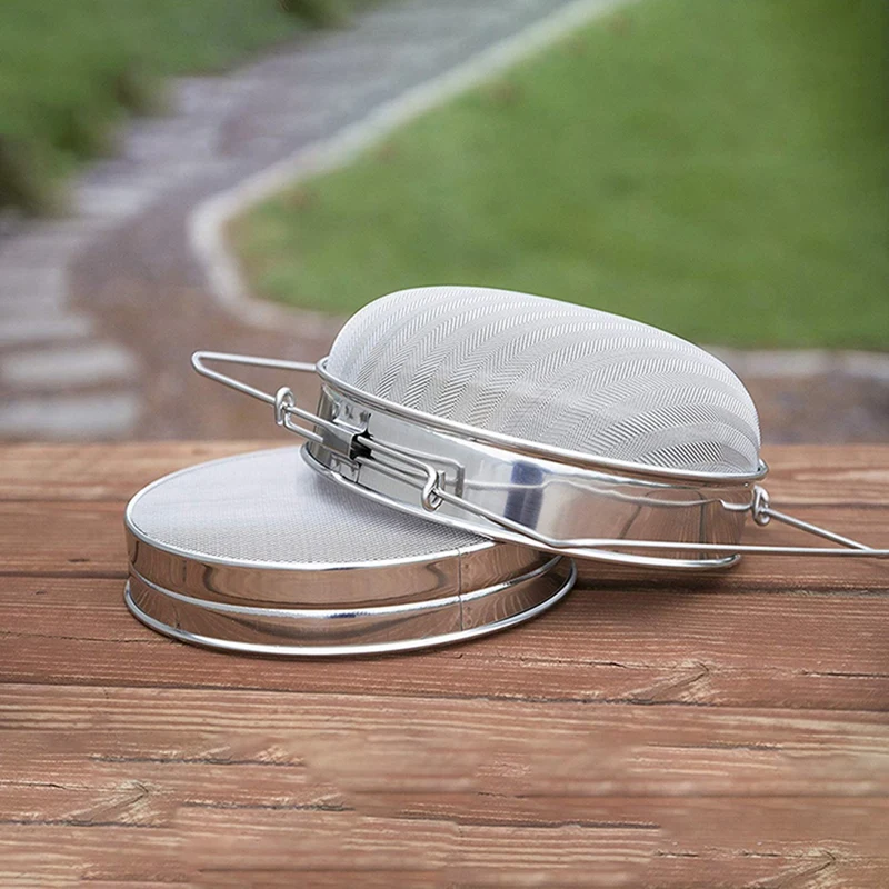 Doppels chicht Edelstahl Honig filter Doppels ieb Imkerei Ausrüstung Filter Imkerei Ausrüstung