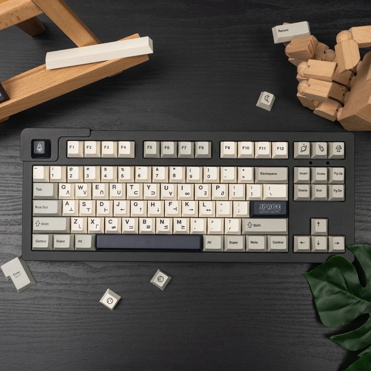 

Space theme PBT keycaps 148 keys Cherry Profile Dye-Sublimate English Customized Keyboard Cap For MX Mechanical Keyboard 84/96