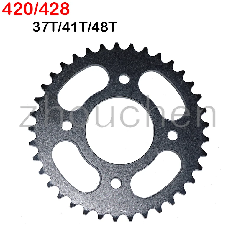 420/428 Chains 58MM 37T/41T/48T Motorcycle Chain Sprockets Rear Back Sprocket For ATV Quad Pit Dirt Bike Motorcycle Motor Moped