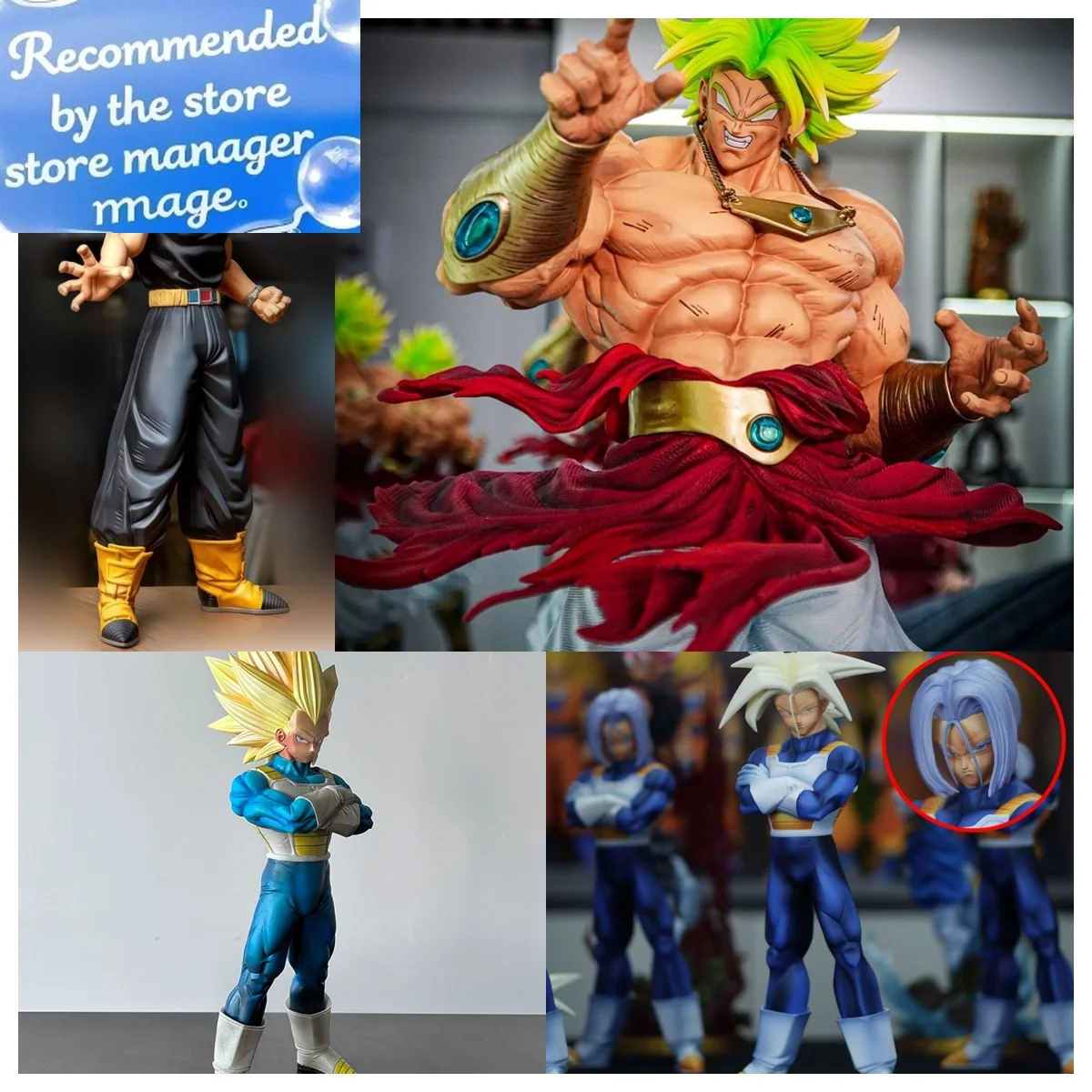 

New Dragon Ball Anime Figure Saiyan Trunks Vegeta Broly Figurine Model Statue Doll Collection Decoration Toy Birthday Gift