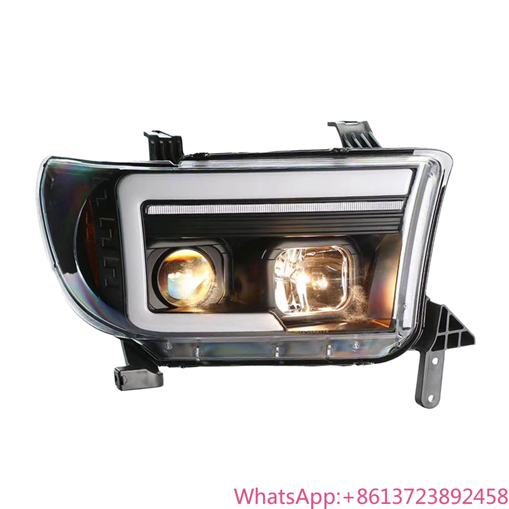 

For 2007-2013 for Toyota for Tundra Sequoia Auto Lighting Assembly 100W LED Projector Lens Front Headlights Car Head Lights Upgr