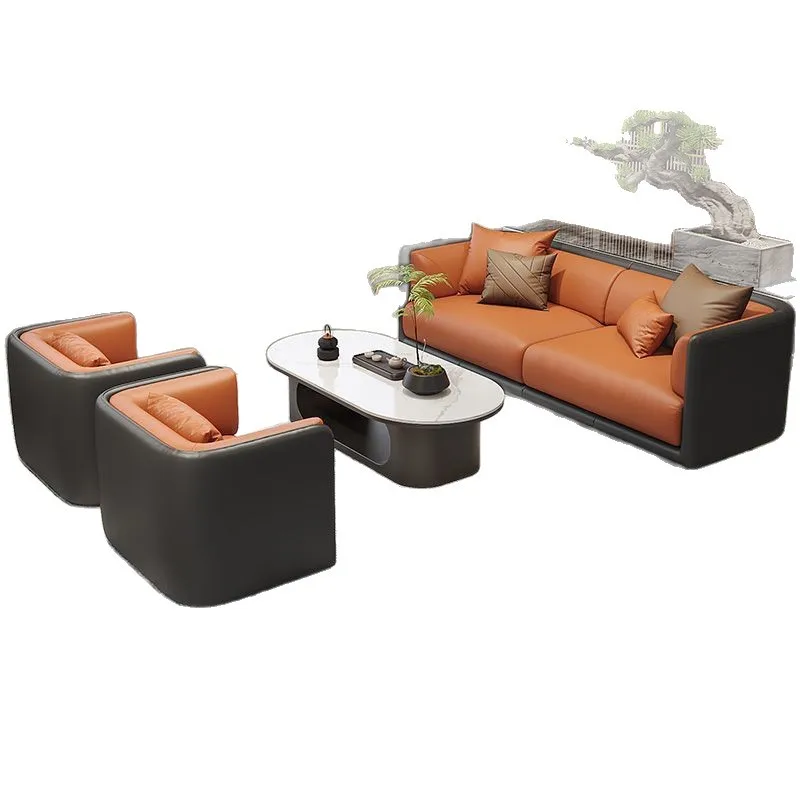 

Light luxury hotel beauty salon business leisure sofa rest area negotiation sales office meeting area reception table and chair