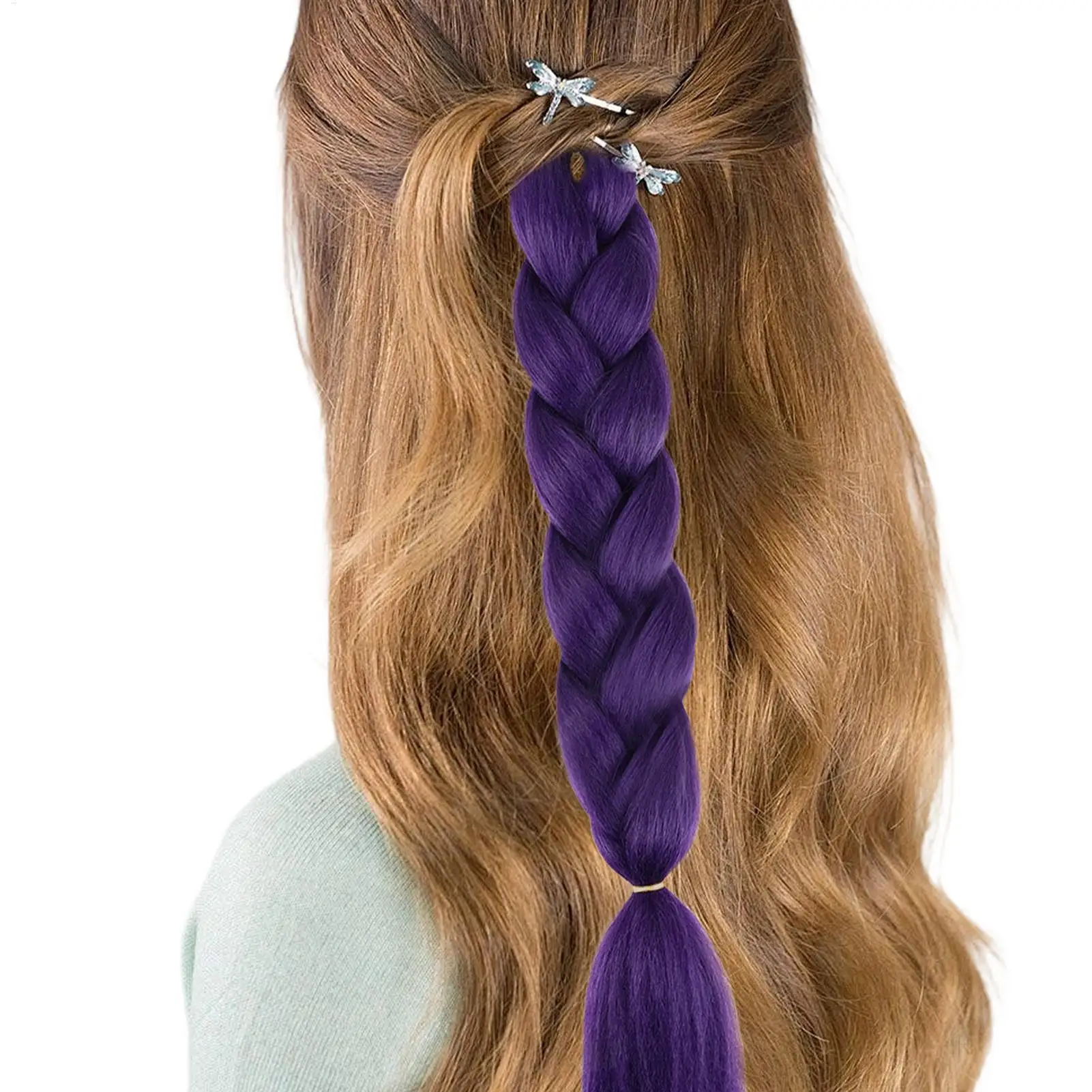 

Braiding hair 23.6 Inches Pre-Stretched braid hair Extensions Costume Accessories for Festival role-playing stage parties