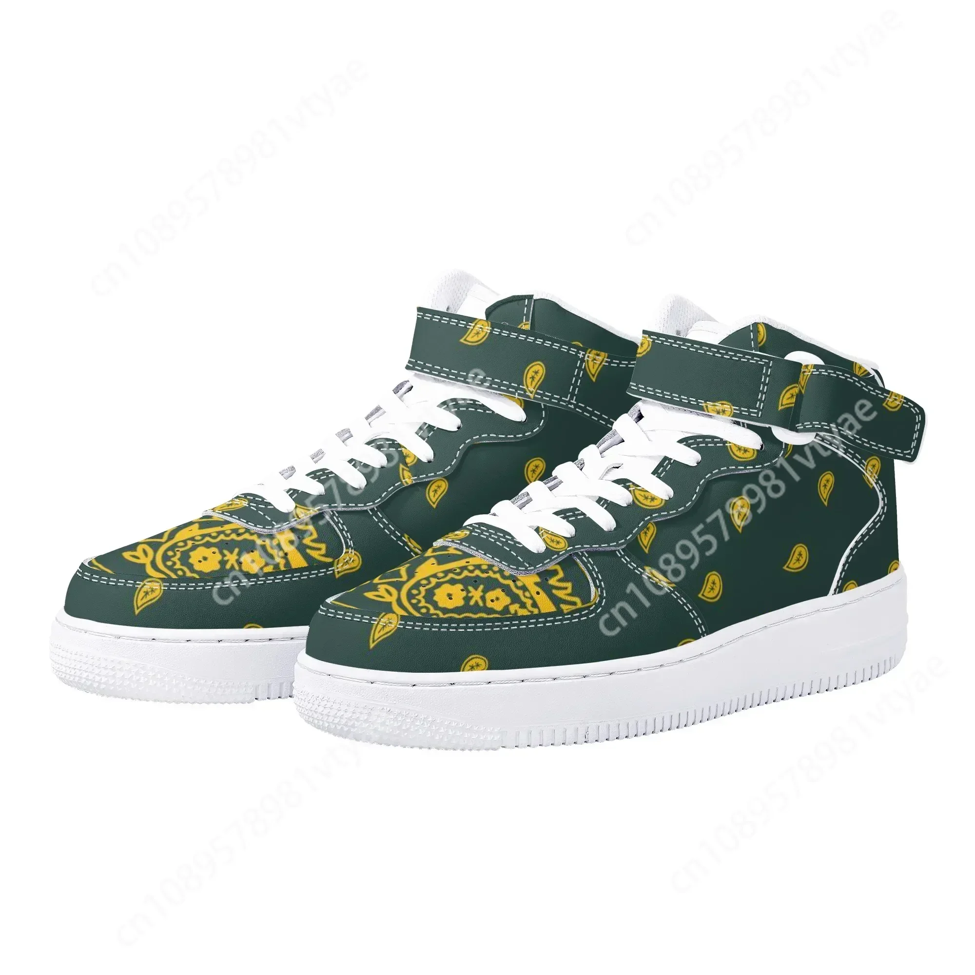 New Arrivals Bandana Print Men Basketball Sneakers Leisure Shoes True Size Running Shoes Factory Direct Sales view 2