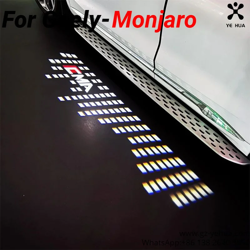 For GEELY Monjaro Manjaro Xingyue L KX11 2021-2024 Dedicated Welcome Light Modifying Rearview Mirror Lights Welcome Floor Light