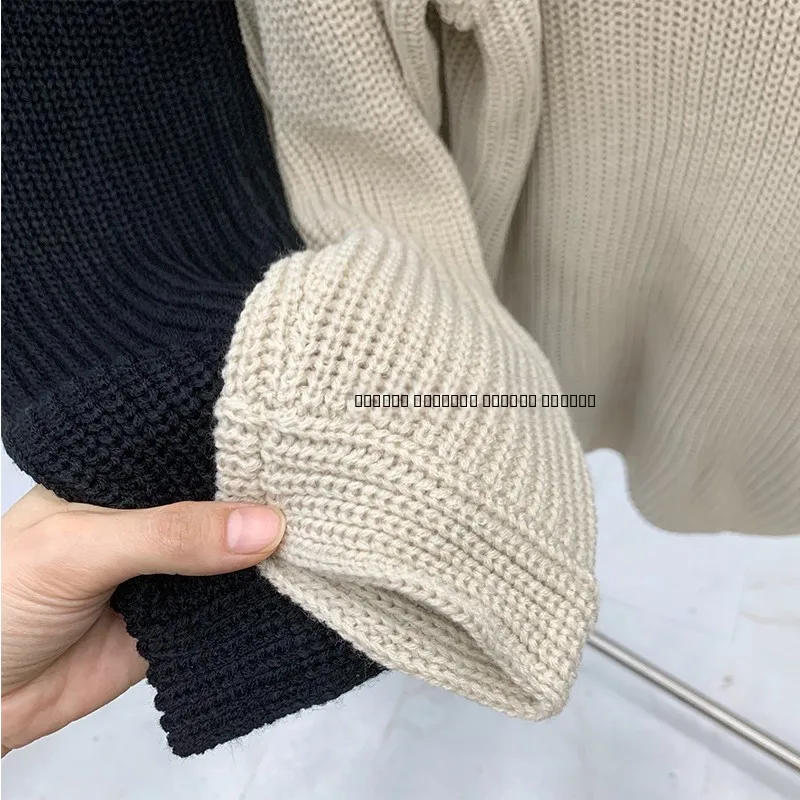 Bla Loose V-Ne Long Sve تريكو نسائي 2023 جديد كسول Sle شعور عالي الجودة لون نقي حلو مستدير Ne عادي...