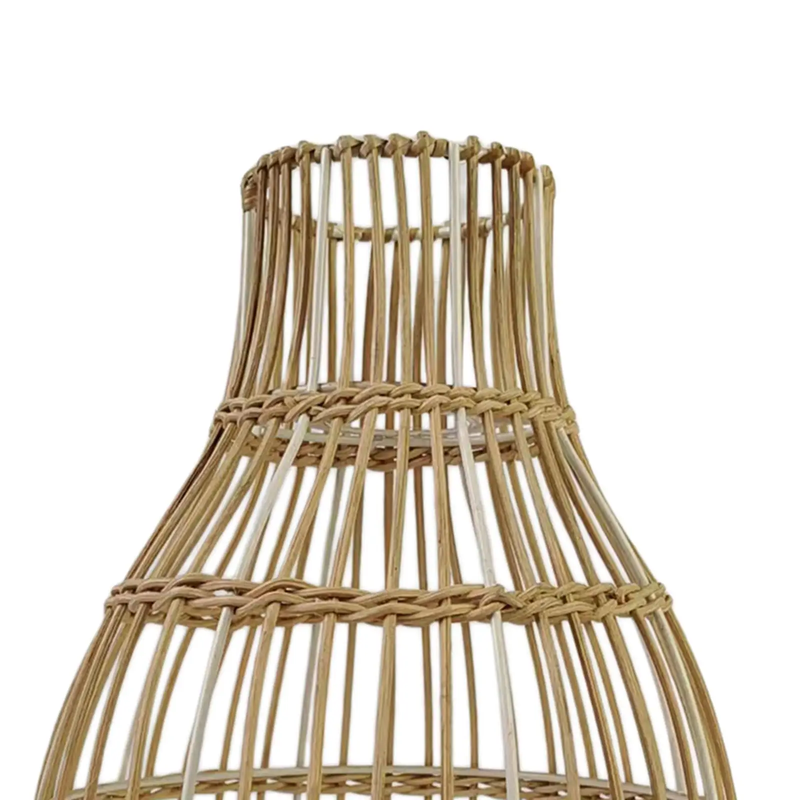 Rattan Lamp Shade Replacement Light Fixture for Home Dining Room Living Room