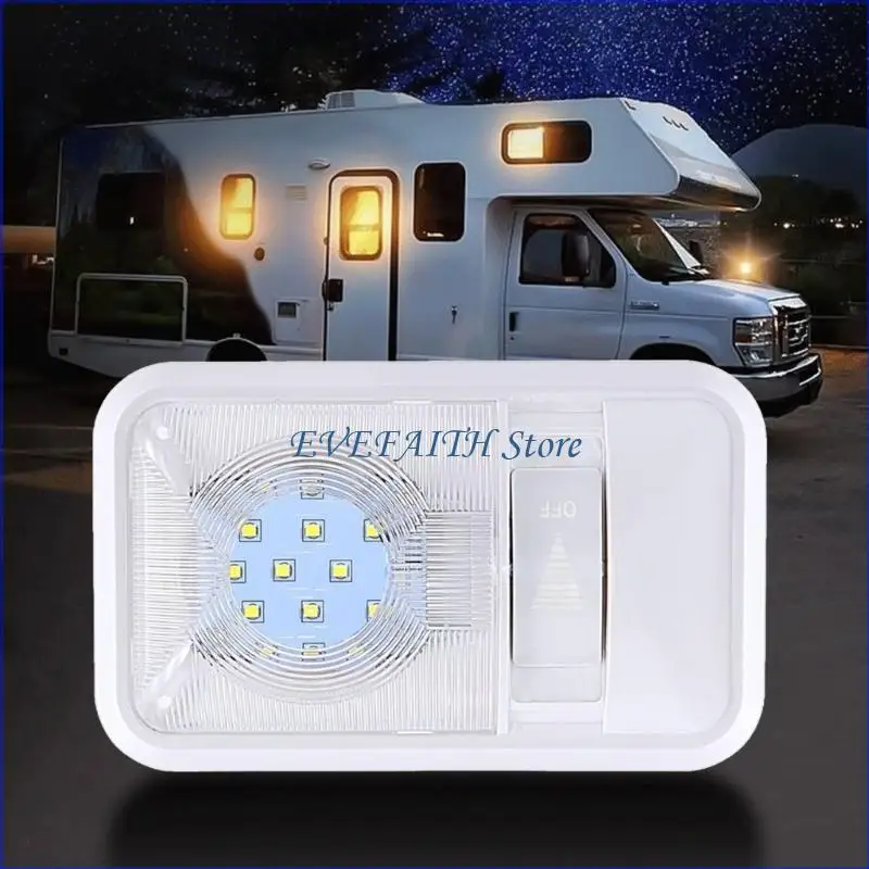 

124B 12V светодиодные RVS Interior Lights RVS Светодиодный потолочный свет с выключателем для автомобиля/трейлеров