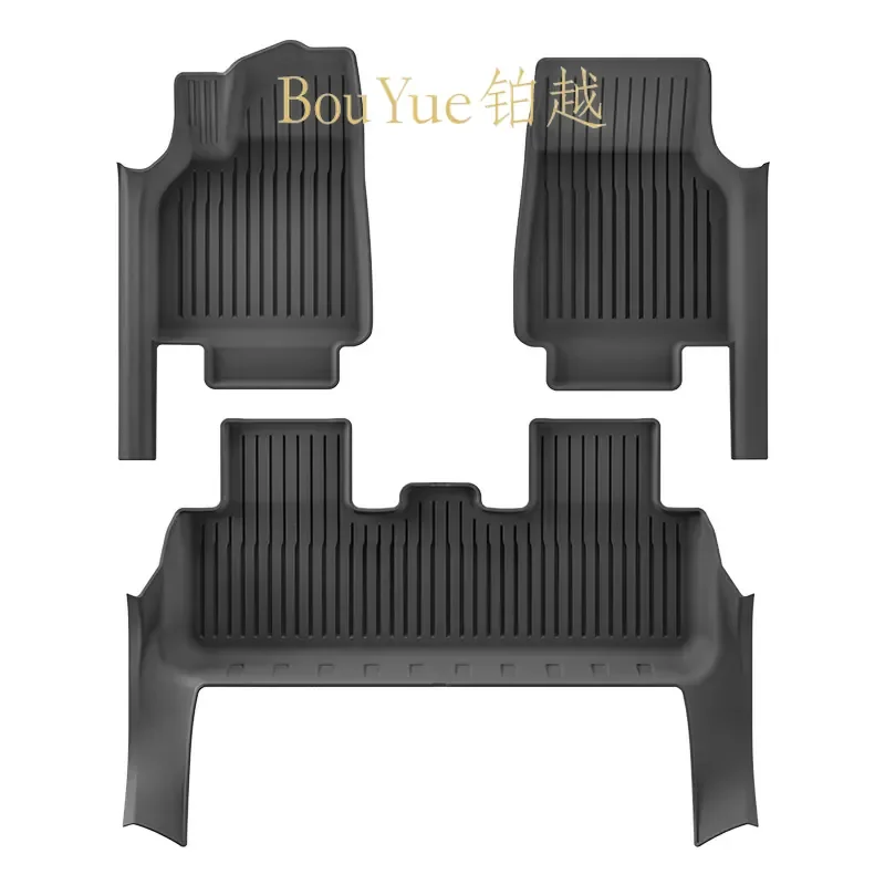 TPE Floor Mats for Tesla Model 3 Y Refreshed All Weather Custom Fit Liners Full Coverage Interior Accessories Waterproof