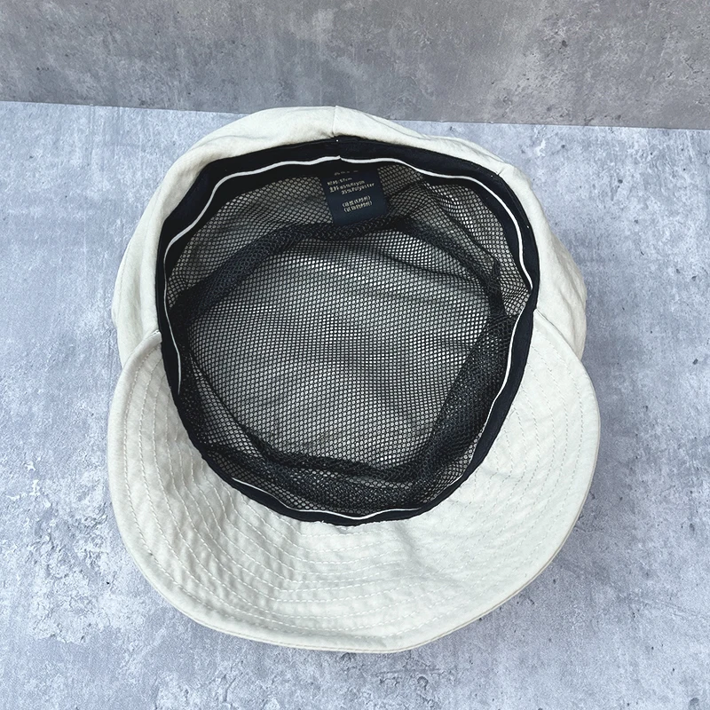 여성용 봄 여름 주름 신문 모자 팔각형 모자