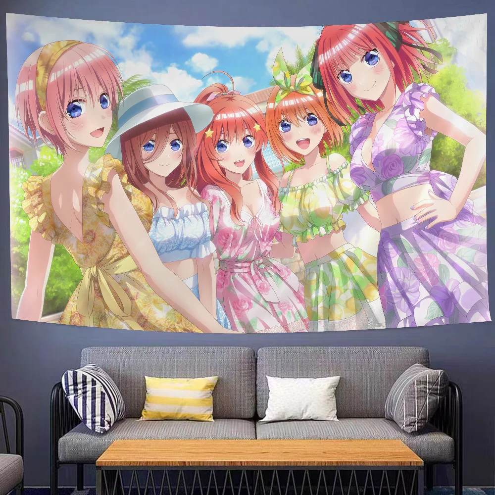 

Comic The Quintessential Quintuplets Hanging Bohemian Tapestry Bohemian Wall Tapestries Mandala Cheap Hippie Wall Hanging