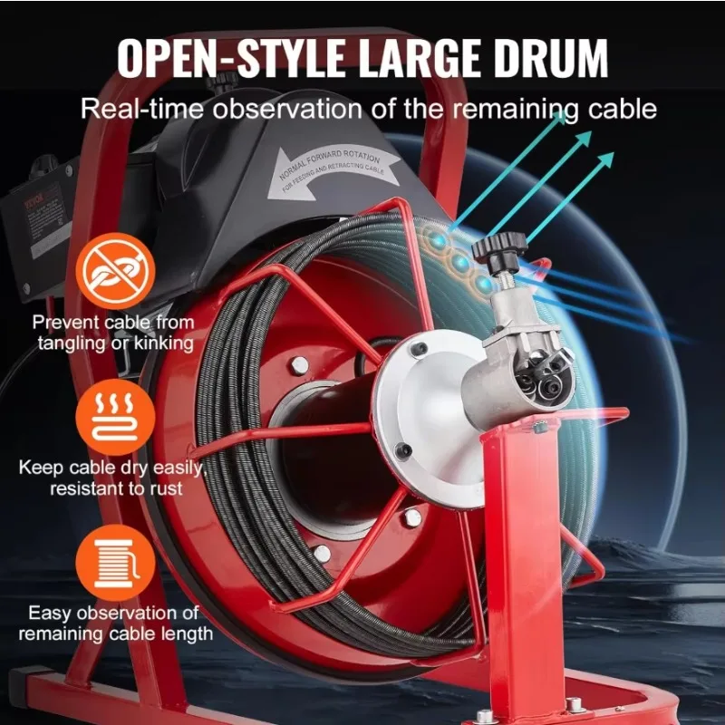 مصنع الجملة المجاري التجريف الأنظف آلة استنزاف اوجير الأنابيب الأنظف مع المغذية التلقائية