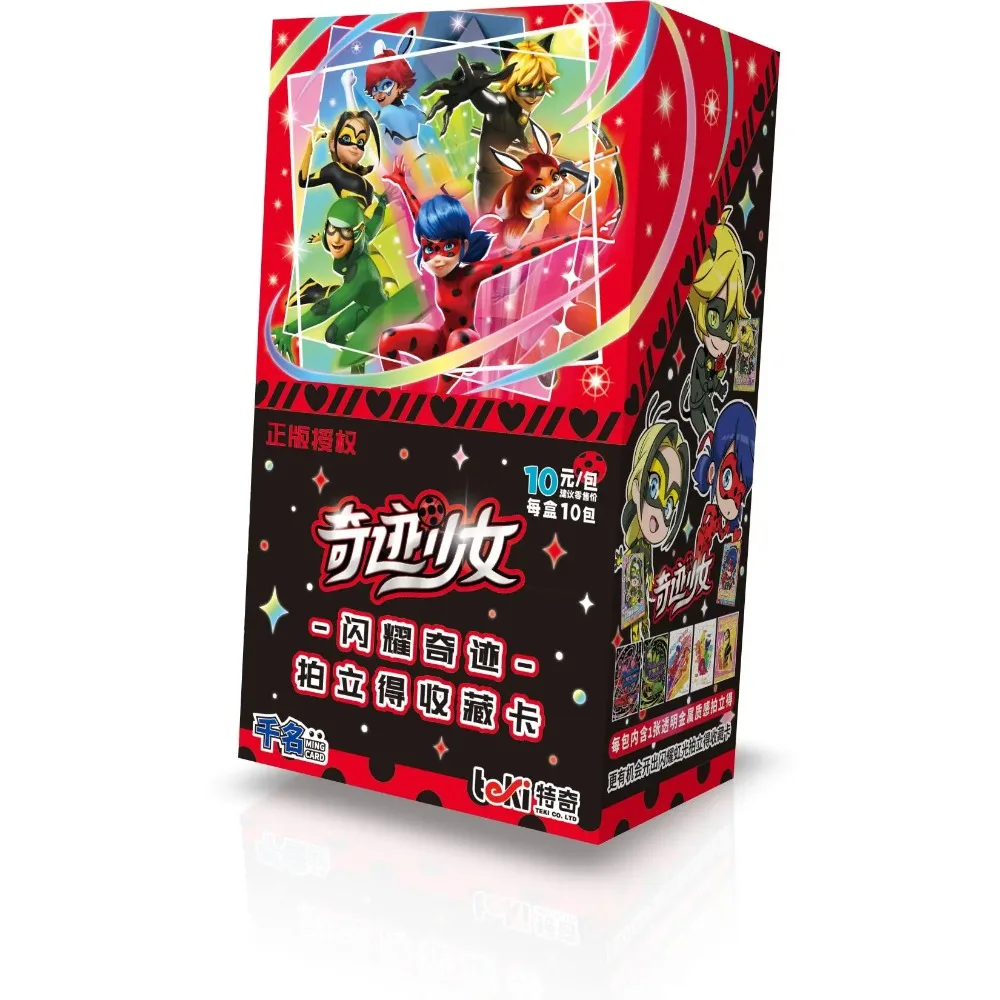 Miraculous Ladybug Cat Noir Instant Photo Card Sparkling Miracle Series Collectible Box Set Anime Merch Surprise Gift for Fan