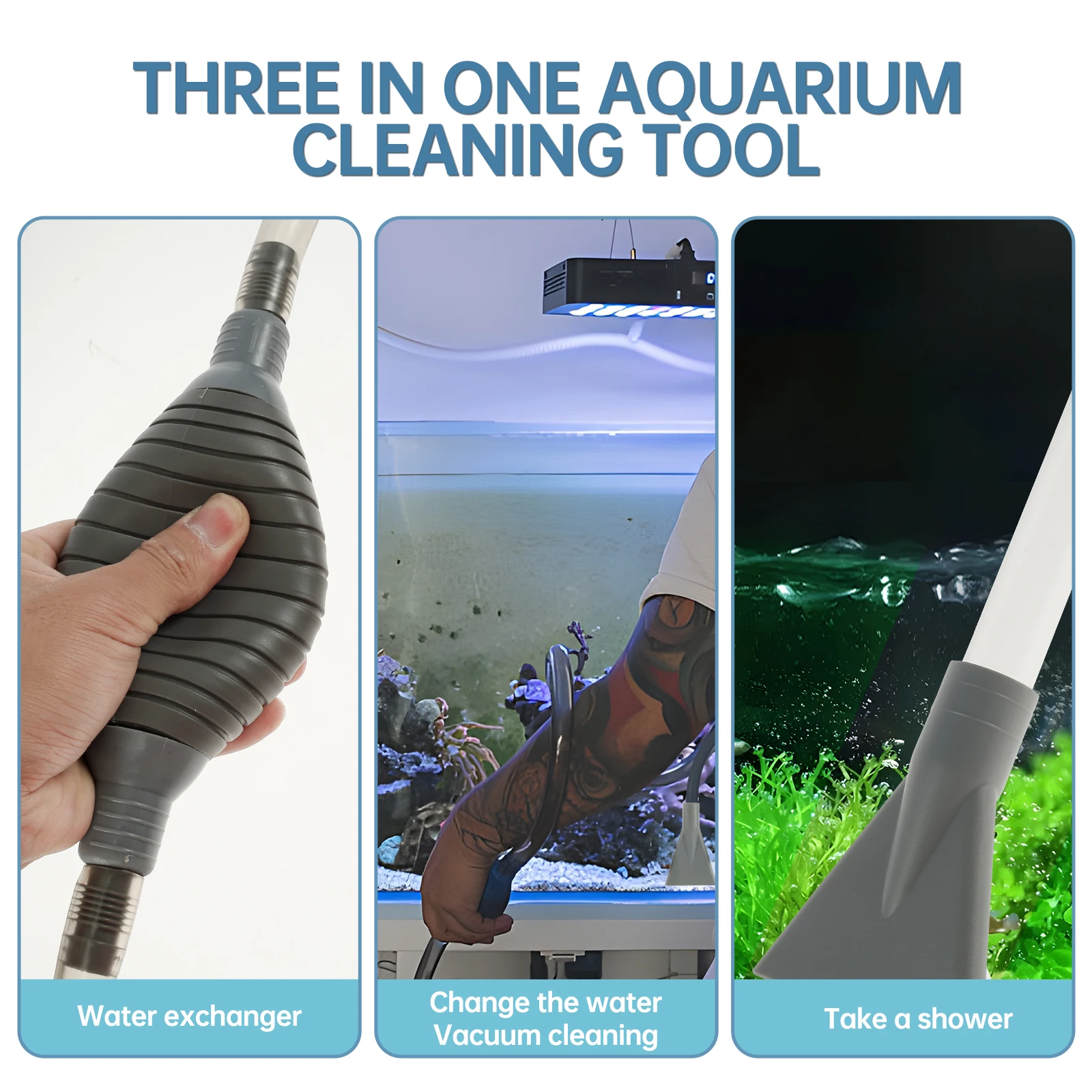 مكنسة كهربائية بحوض استحمام ساخن بطول 10 أقدام، مكنسة كهربائية يدوية لحمام السباحة، مكنسة كهربائية سبا محمولة مع شفط قوي لتنظيف خزان الأسماك